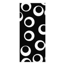 Rétro conception noire et blanche à la mode faire-part personnalisé