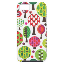 Rétro coque iphone de motif de papillon de pomme d coque iPhone 5 Case-Mate