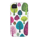 Rétro coque iphone organique de motif de plante d' coque vibe iPhone 4