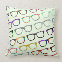 Rétro coussin de motif en verre de hippie de geek oreillers american