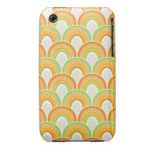 Rétro couverture de motif de demi-cercles coque Case-Mate iPhone 3