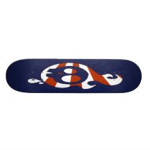 Rétro crâne - marine skateboards cutomisables