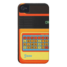 Rétro cru de motif de jeu vidéo pour le cas de l'i étuis iPhone 4
