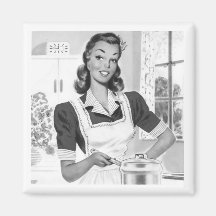 Rétro cuisinier magnets pour réfrigérateur