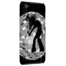 Rétro danseur super de chanteur sur la boule argen coques iPod touch 