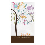 Rétro ♥♥♥♥ de trimmers d'arbre d'arbre de PixDezin Modèle De Carte De Visite