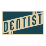 rétro dentiste cartes de visite personnelles