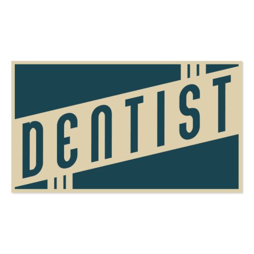 rétro dentiste cartes de visite personnelles