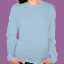 Rétro dessus longtemps gainé bleu d'arbre de Noël t-shirts
