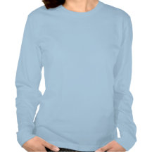 Rétro dessus longtemps gainé bleu d'arbre de Noël T-shirts