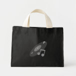 Rétro disque de musique et gris de note sac