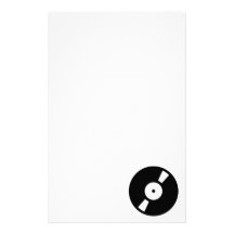rétro disque vinyle papiers à lettres