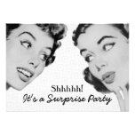Rétro dites la fête d'anniversaire de surprise invitations