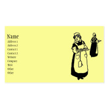 Rétro domestique carte de visite