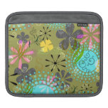 Rétro douille florale d'iPad de Rickshaw Poches Pour iPad