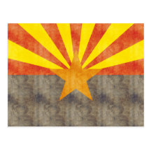 Rétro drapeau vintage de l'Arizona Cartes Postales