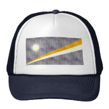 Rétro drapeau vintage des Marshall Islands Casquette