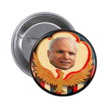 Rétro Eagle bouton de McCain Badge