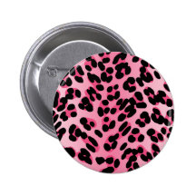 Rétro empreinte de léopard rose pin's
