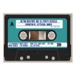 Rétro enregistreur à cassettes 80s modèles de cartes de visite