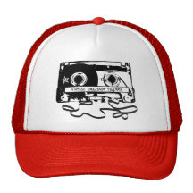 Rétro enregistreur à cassettes des années 80 casquette