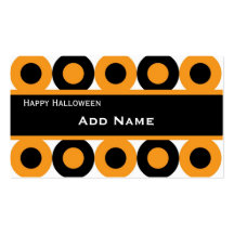 Rétro étiquette de cadeau de Halloween Persoanaliz Carte De Visite