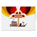 Rétro froid Lounge´´ de fleur de Klapp Karte `` Cartes