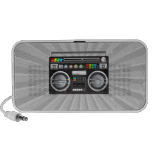 rétro graphique de sableuse de ghetto de boombox système de haut-parleurs