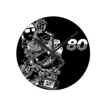 rétro horloge de l'image 80s