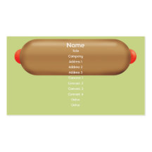 Rétro hot dog - affaires modèles de cartes de visite