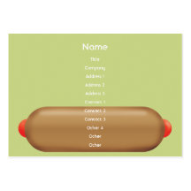 Rétro hot dog - potelé cartes de visite professionnelles