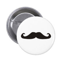 Rétro illustration de moustaches de gentelman badge