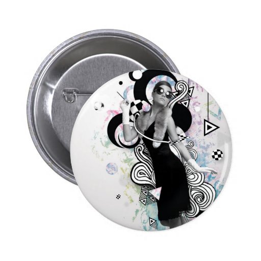 Rétro insigne/bouton de déesse badges avec agrafe