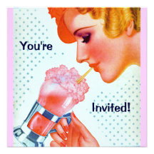 Rétro invitation d'amusement