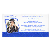 Rétro invitation inspiré de diplômé de point de po photocarte personnalisée