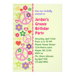 Rétro invitation super de fête d'anniversaire
