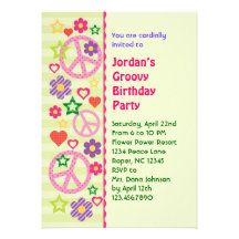 Rétro invitation super de fête d'anniversaire