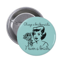 Rétro jamais un bouton de jeune mariée pin's