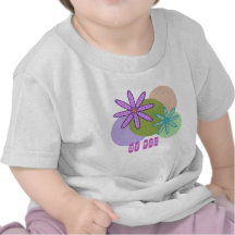 Rétro kaléidoscope floral et points 1 T-shirt de f