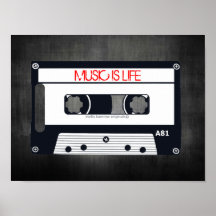RÉTRO LA "MUSIQUE EST AFFICHE DE LA VIE" - CASSETT