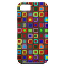 Rétro les années 70 motif de couleur coques iPhone 5