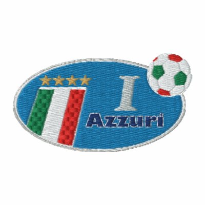 Rétro logo bleu d'Azzurri avec le drapeau italien Sweatshirt À Capuche Brodé Rétro logo bleu d'Azzurri avec le drapeau italien Sweatshirt À Capuche Brodé