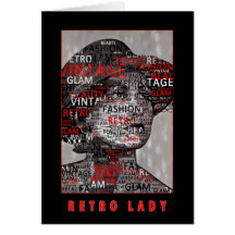 Rétro Madame - carte vierge - résumé