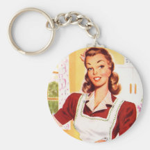 Rétro magie vintage de cuisine de les années 50 de porte-clé