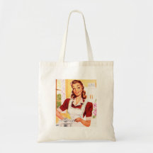 Rétro magie vintage de cuisine de les années 50 de sacs de toile
