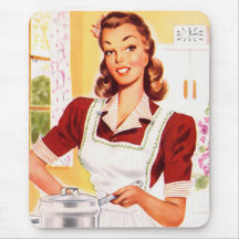 Rétro magie vintage de cuisine de les années 50 de tapis de souris
