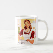 Rétro magie vintage de cuisine de les années 50 de mug à café