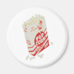 Rétro maïs éclaté vintage de salle de cinéma magnets pour réfrigérateur