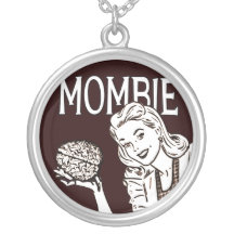 Rétro maman de zombi de Mombie Pendentifs Personnalisés