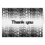 Rétro Merci de technologie Cartes De Vœux